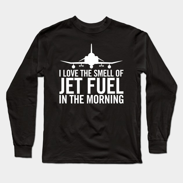 I love the smell of jet fuel in the morning F-4 Phantom II Long Sleeve T-Shirt by hobrath